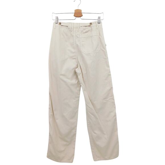 Xirena‎ Women’s Straight-Leg Baylor Twill Cotton Pants In Washed Stone Size 24 - Picture 2 of 4